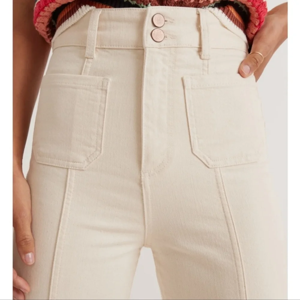 NEW‎ Marine Layer Archive Mariah Flare Pant Beige Size 10